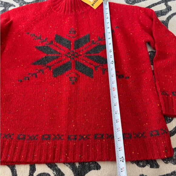 Eddie Bauer Wool Holiday Sweater Women’s Sz‎ Medium Petite NWT - Picture 3 of 8